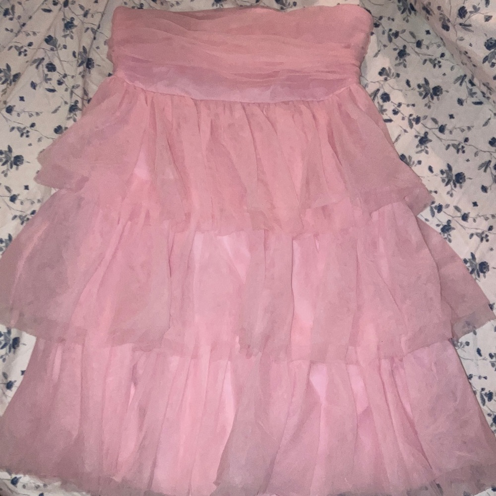 Beginning Boutique Strapless Pink Dress